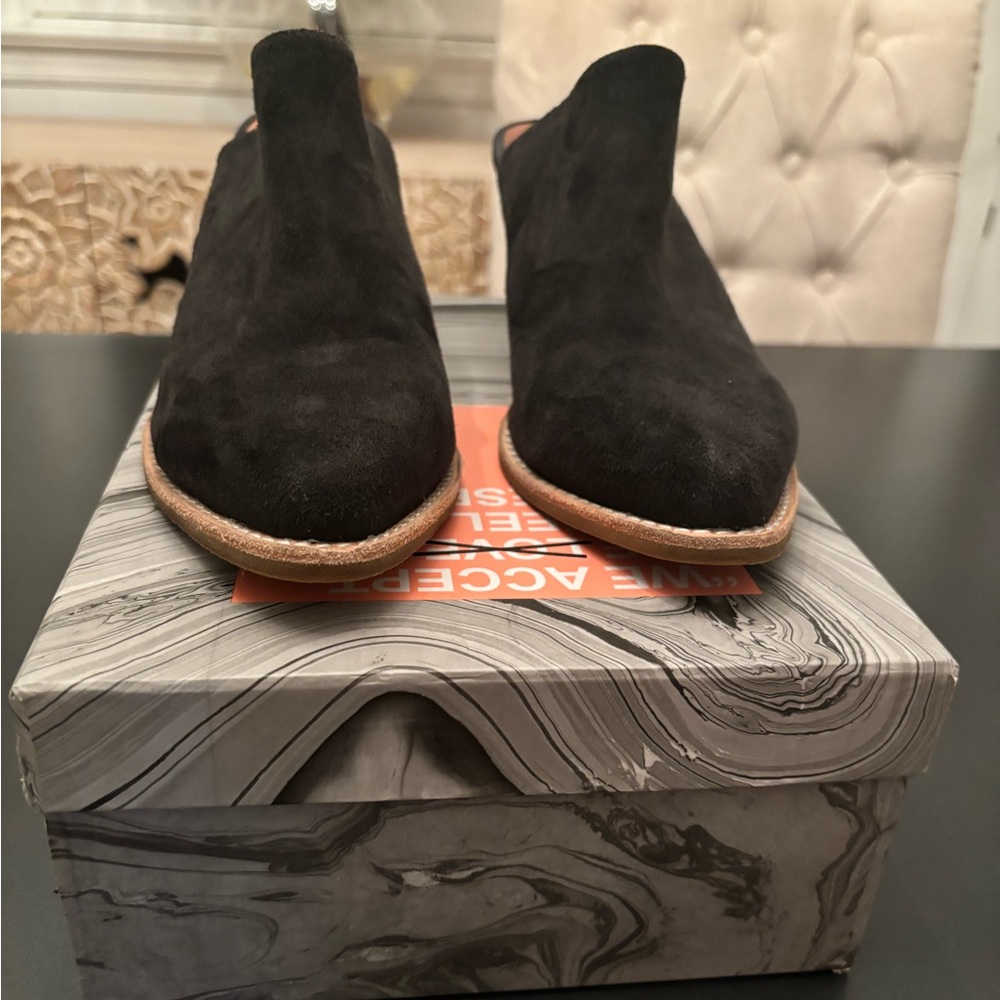 Jeffrey Campbell Favela Dark Grey Suede Mules